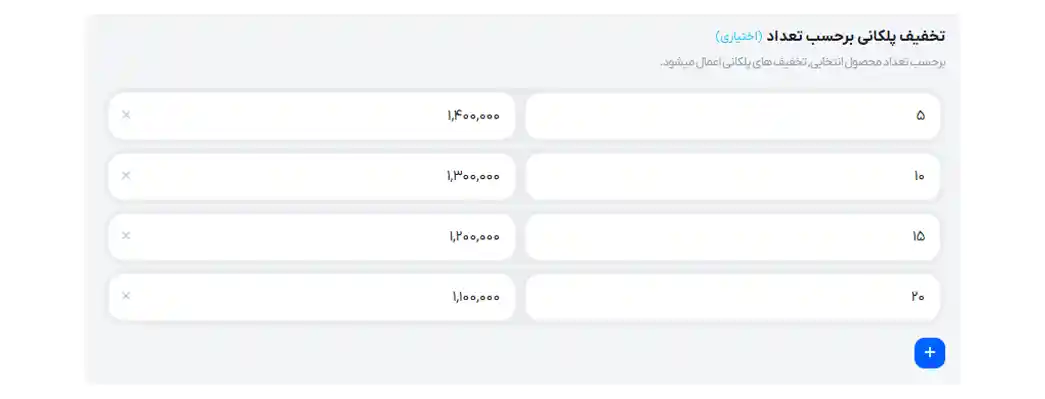 تخفیف پلکانی